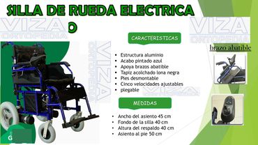 Silla de ruedas eléctrica.