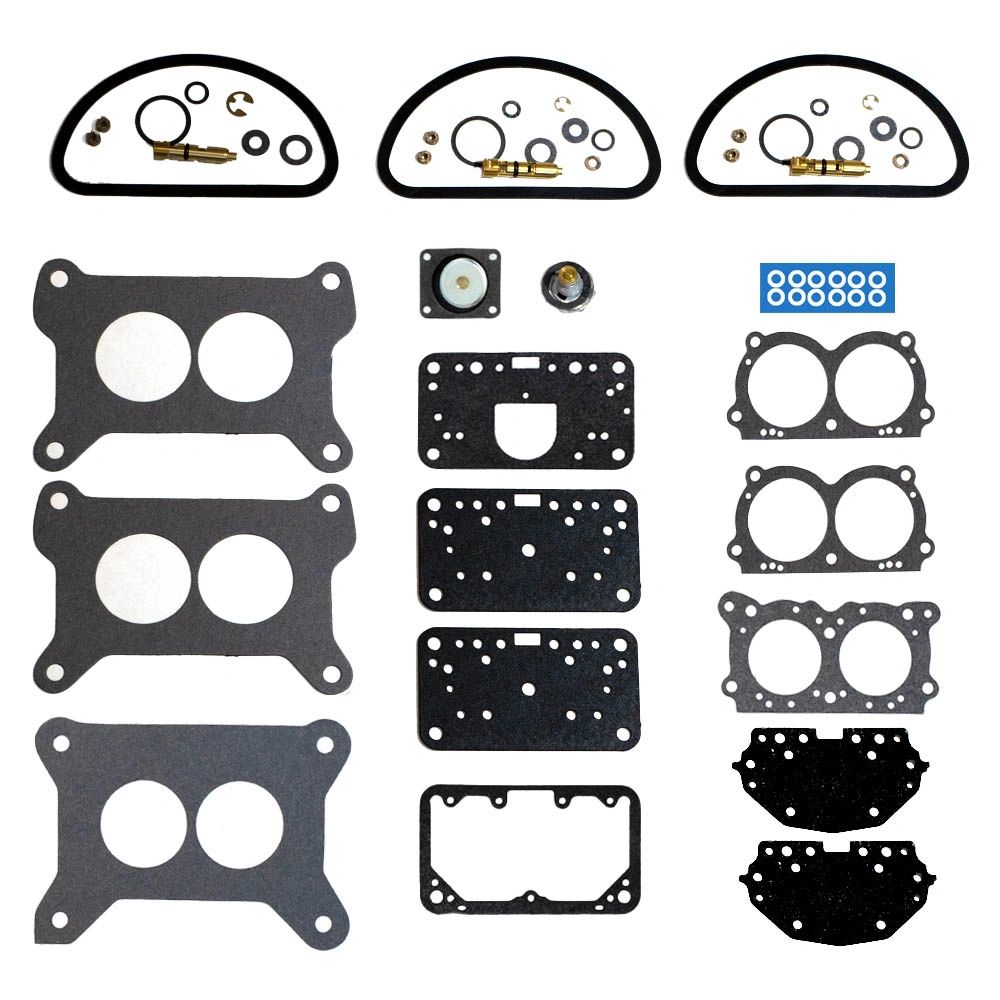Holley Six Pak Carb Rebuild Kit For Mopar – Plus 2 Extra Diaphragms, PCS 440/340BL+
