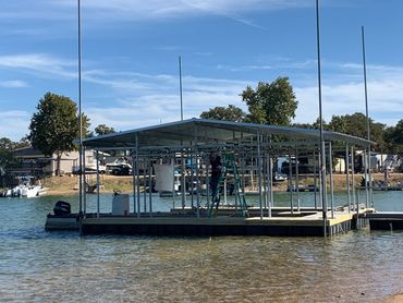floating dock lake buchanan texas #lakebuchanan #floatingboatdock