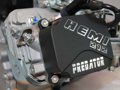 standard engraving on hemi custom valve cover with back anodized washer screw kit on predator motor