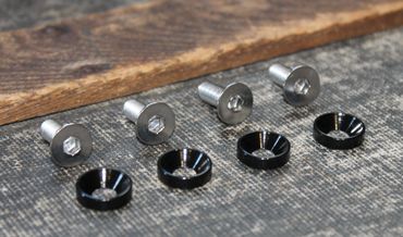 black anodized washer screw kit for hemi & tillotson valve cover