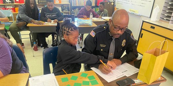 Berlin Police Department Chief of Police community policing at Buckingham Elementary School