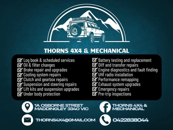 list of tasks thorns 4x4 can do 
