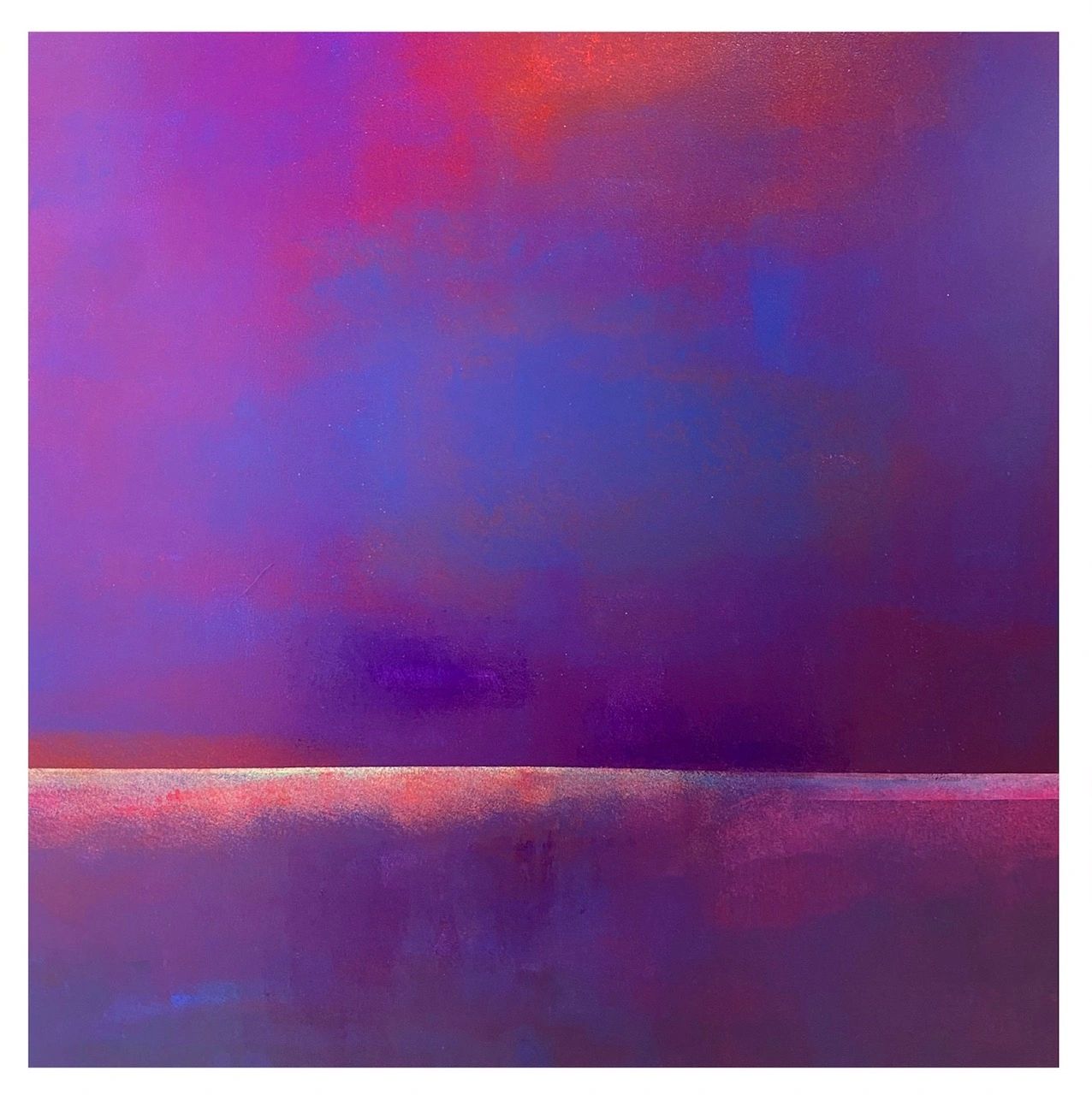 Aurora series of paintings, mixed media on canvas