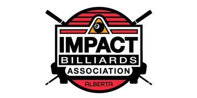 Logo of Impact Billiards Association Alberta.