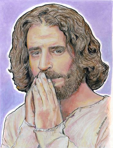 Drawing of Jesus (The Chosen) by John Petermeier