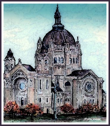 Cathedral drawn by John Petermeier