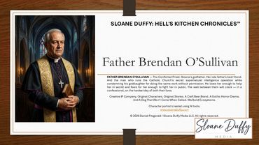 Portrait of Father Brendan O'Sullivan in a church setting.