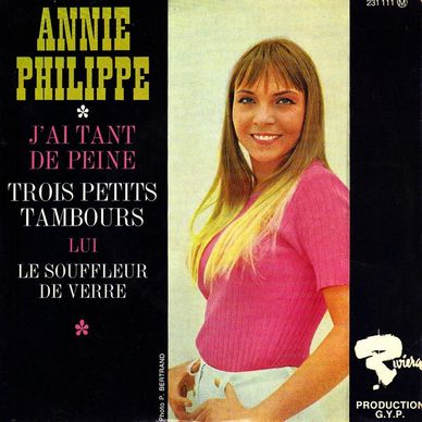 Cover of Annie Philippe single J'ai tant de peine