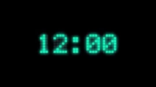 blinking VCR clock