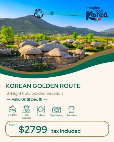 8-night guided vacation in Korea for $2799.