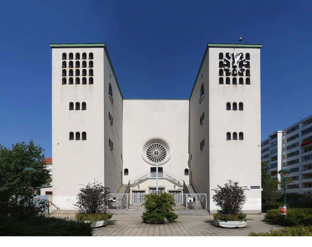 Kirche Königin des Friedens, Wien-Favoriten
Architekt: Robert Kramreiter
