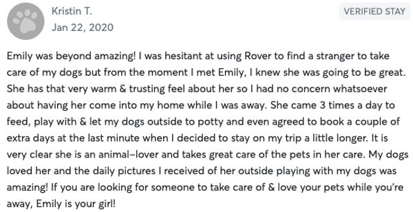 Client Review: Kristin T