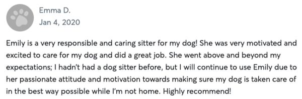 Client Review: Emma D