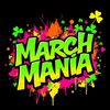March Mania Sales event- Image with bright colors and shamrocks.