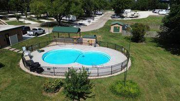 Swimming Pool Jump Pad Pillow Playground Galesburg Knoxville IL RV Park Campground & Camping.