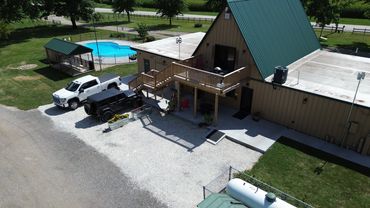 Swimming Pool Jump Pad Pillow Playground Galesburg Knoxville IL RV Park Campground & Camping.