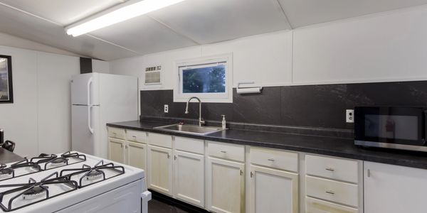 Rec Room Kitchen  KOA Galesburg Knoxville IL RV Park Campground Camping Tent