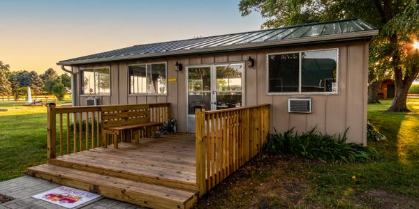 Rec Room Meeting  KOA Galesburg Knoxville IL RV Park Campground Camping Tent
