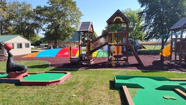 Jump Pad Pillow Playground Galesburg Knoxville IL RV Park Campground & Camping.