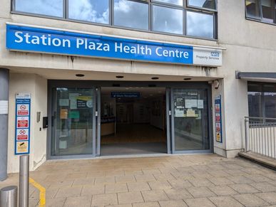 Entrance to Station Plaza Health Centre.