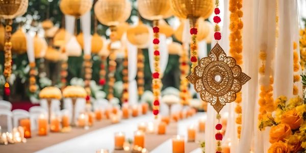 wedding decorations for a drum circle