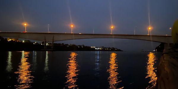 Kilifi bridge at night
