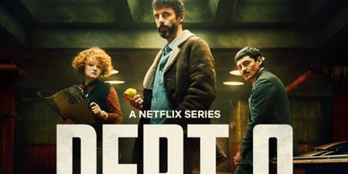 Detectives standing in the official poster of the series