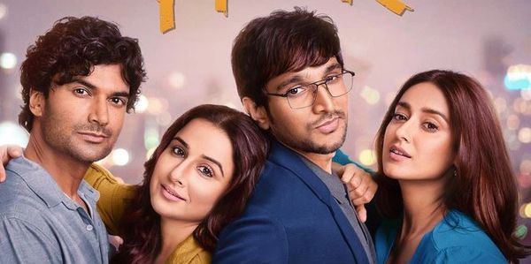 Movie poster of Do aur Do pyaar with lead characters in it