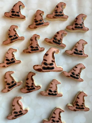 Sorting Hat decorated sugar cookies. 