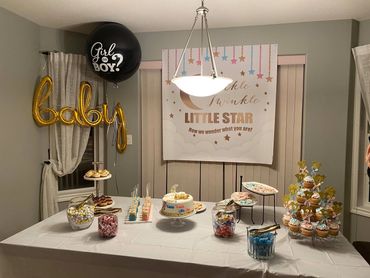 A client photo displaying a buttercream cake with 'twinkle twinkle' theme. 