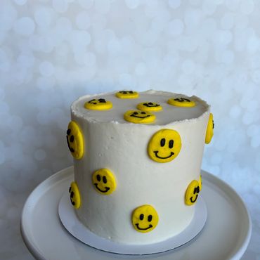 One Happy Dude theme buttercream kid's cake. 