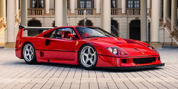 Ferrari f40 with black backround
