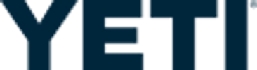 Logo of the brand YETI in bold letters.