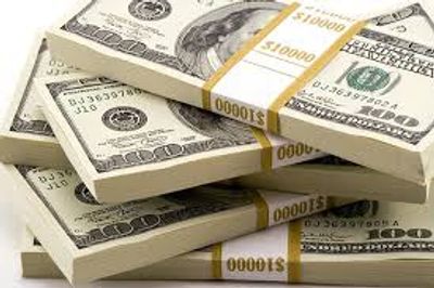 Hundrades of dolars kept together