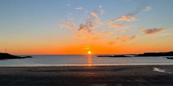 Sunset at Trearddur Bay Beach
