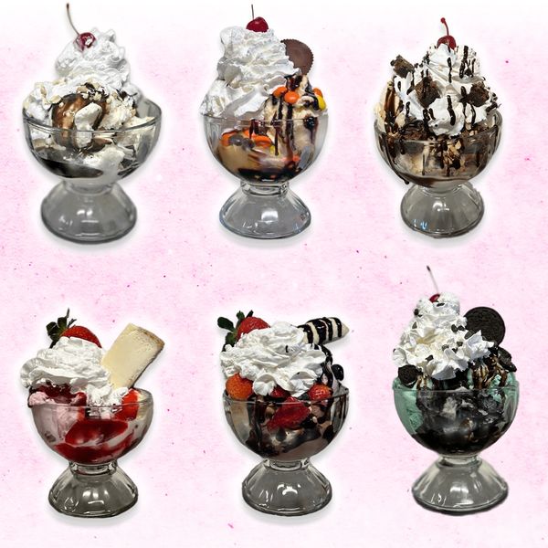 Full selection of Ice cream sundaes!