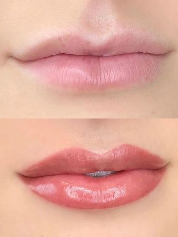 Lip blushing 