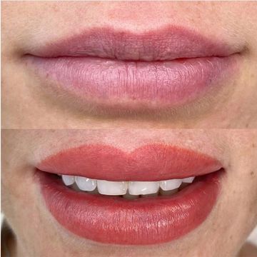 Lip blushing 
