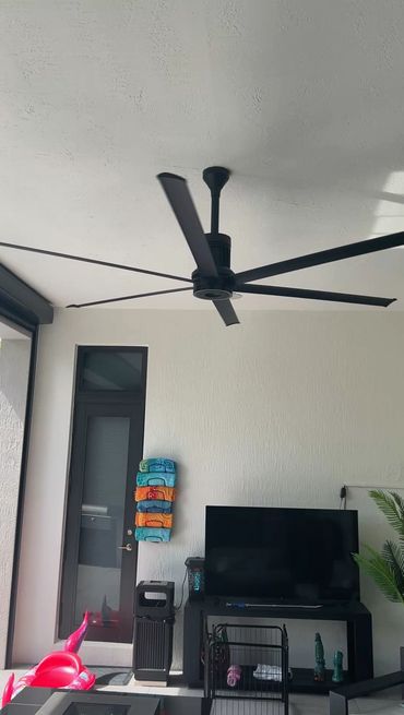 After... oversized blades on patio fan