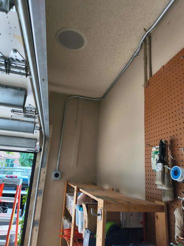 AFTER... Installed a 40 Amp receptacle to power a Lucid car charger — providing safe, efficient char