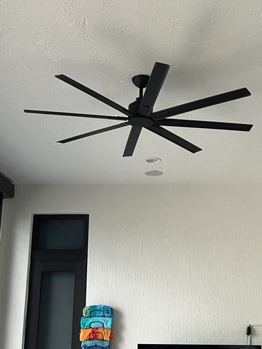 Before... shorter blades on patio fan