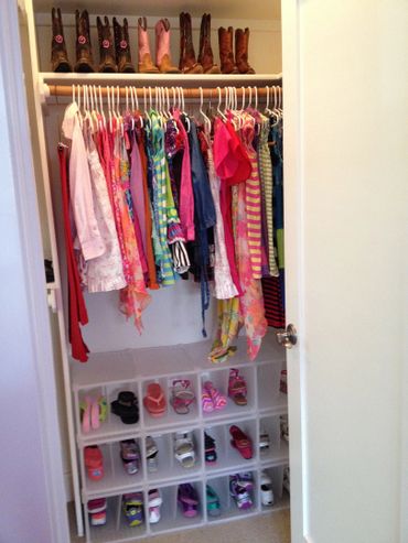 Children's closet After picture 