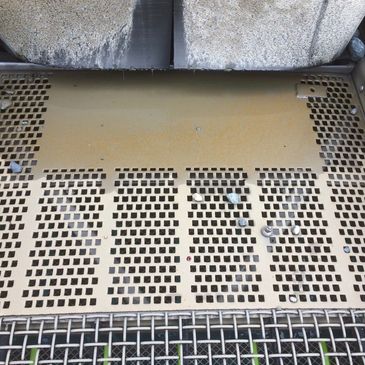 Punch Plate made from AR Plate .We also make Punch plates that are covered in rubber.