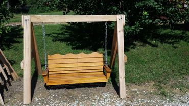 These Porch Swings for children are easy to move but very sturdy
