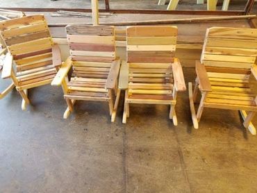 Children's multiwood rocking chairs