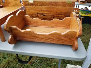 Solid oak cradle