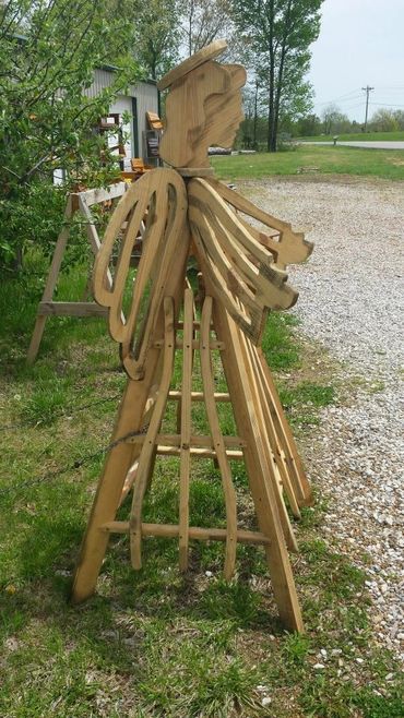 These sturdy built Angel trellis can add new character to any place in your yard