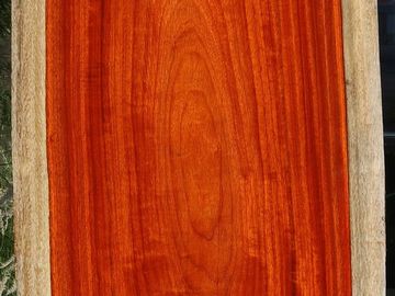 Beautiful red heartwood with cream sapwood
