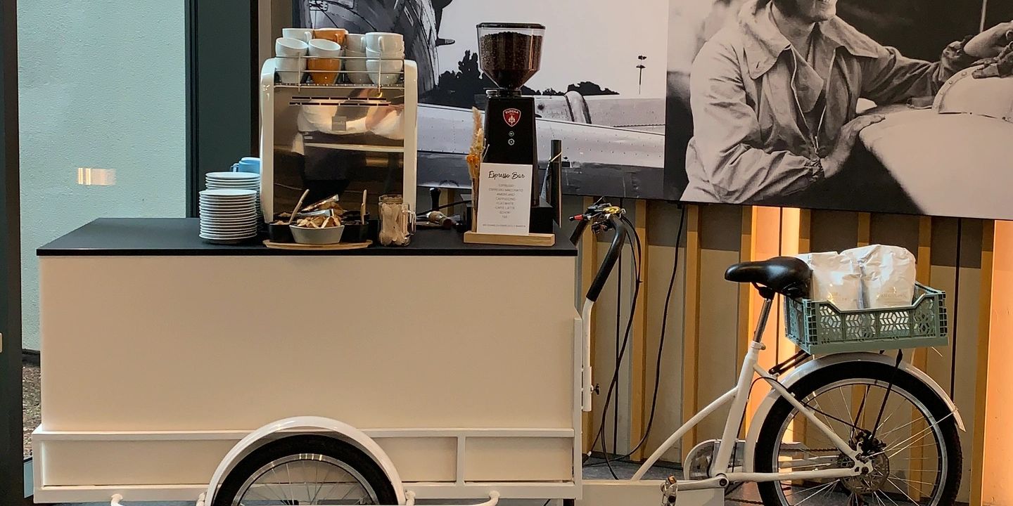 Espressobike CARLO Espresso Kaffee Fahrrad Catering